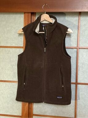 Patagonia Brown and Cream Synchilla Fleece Vest
